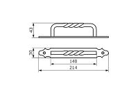 Домарт Ручка-скоба  (215) кованая СУЗДАЛЬ черный (10)
