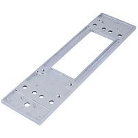 БУЛАТ Монтажная пластина МП-01(135х25х44) серебро для доводчика ДД812/5, ДД802/5 (100)