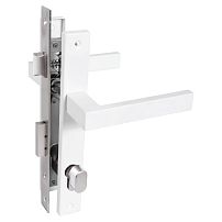 СТАНДАРТ 8520.02.9016 белый, ключ-вертушка  Замок врезной с/руч  (20)