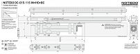 NOTEDO Доводчик дверной DC-015-115 IN+HO+BC SILVER скрытой установки от 20 до 100 кг (10)