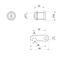 СТАНДАРТ почтовый ЗП20мм В СБОРЕ Замок мебельный (600,30) (200,20) СТАНДАРТ почтовый ЗП20мм В СБОРЕ Замок мебельный (600,30) (200,20)
