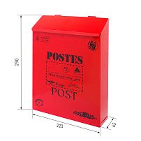Ящик почтовый АЛЛЮР №3010 красный (4) Ящик почтовый АЛЛЮР №3010 красный (4)