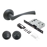 АЛЛЮР АРТ "ОСКАР" BL+L7050S BL+BK-R1 BL (13150/S7050) матовый черный Компл ручка и защ с фикс (20) АЛЛЮР АРТ "ОСКАР" BL+L7050S BL+BK-R1 BL (13150/S7050) матовый черный Компл ручка и защ с фикс (20)