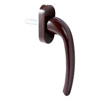 Ручка для пластик.окон ЛУНА (HOPA) штифт 35мм корич. Упакованная (100) 