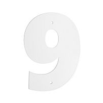 Цифра дверная Пермь "9" белая 100 мм Цифра дверная Пермь "9" белая 100 мм