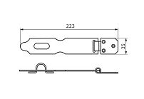Накладка дверная Домарт НД-223 антик медь (50)