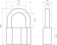 СТАНДАРТ AL-780 d12,5мм ЕВРОПАКЕТ Замок навесной (80,20,10)