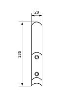Домарт крючок-вешалка 2-рожковый серый металлик (50) Домарт крючок-вешалка 2-рожковый серый металлик (50)