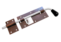 Засов Домарт гаражный с проушиной 400 мм мод.2 медь антик. (5) 