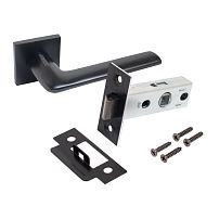 АЛЛЮР АРТ "ТИНА" BL+L45-8 BL (88150/S45) матовый черный Комплект ручка и защелка (20) АЛЛЮР АРТ "ТИНА" BL+L45-8 BL (88150/S45) матовый черный Комплект ручка и защелка (20)