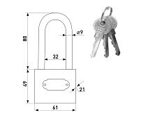 Soller 366-63L длин.дужка (63мм) Замок навесной (36,6!!!) Soller 366-63L длин.дужка (63мм) Замок навесной (36,6!!!)