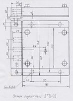 РостовНаДону ЗГС-05 левый латунный ключ Замок гаражный тяж (10)