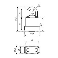 АЛЛЮР ВС1Ч- 374П KA Тип1 всепогодный с одной секр. 3кл.d6,5мм Замок навесной (72,6) АЛЛЮР ВС1Ч- 374П KA Тип1 всепогодный с одной секр. 3кл.d6,5мм Замок навесной (72,6)
