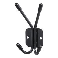 Киров Секрет крючок-вешалка двойной №1 черный (45)