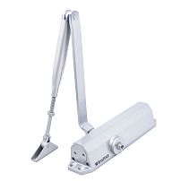 БУЛАТ Доводчик дверной ДД 302/3 B-S (25-85 кг) серебро, с ветровым тормозом (10) БУЛАТ Доводчик дверной ДД 302/3 B-S (25-85 кг) серебро, с ветровым тормозом (10)