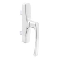 БУЛАТ РО-01А.9016 белый, 2 ригеля, ручка оконная для ал.профиля Р400, (АРР-01/7CP/41) (32)