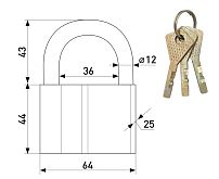 Soller №70 Замок навесной (60,6!!!) Soller №70 Замок навесной (60,6!!!)