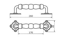 Домарт мод.12 (250мм) черная Ручка-скоба декоративная (10) Домарт мод.12 (250мм) черная Ручка-скоба декоративная (10)