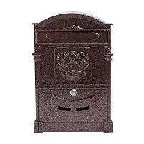 Ящик почтовый АЛЛЮР №4011 "Герб" медь (5)