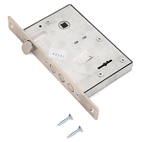 Эльбор  1.04.27.5.1 Кремень никель б/о, м/о 85мм Замок врезной б/руч (10)