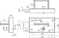 Герион замок камерный ЗК-5 Правый тупиковый 