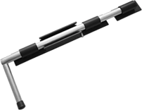 Засов Домарт ДОБРЫНЯ  450мм мод.2 черный d-20мм (5)