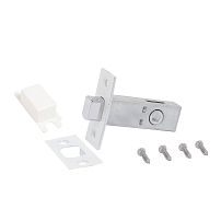 Задвижка АЛЛЮР АРТ LB45-6 W матовый белый 6мм без ручек (100)