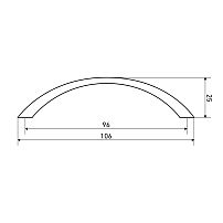 StahlBuro A204-96 2шт., SC матовый хром. Ручка-скоба мебельная (50, 500) StahlBuro A204-96 2шт., SC матовый хром. Ручка-скоба мебельная (50, 500)