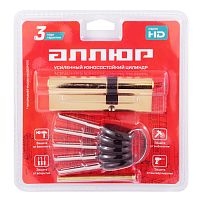 АЛЛЮР HD F 90-5К BP[30x10x50] (35x55) латунь перф.кл БЛИСТЕР Цилиндровый механизм (60,50,10)