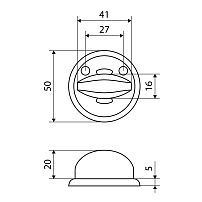 Сантех.завертка к ручкам АЛЛЮР 0350WC CP хром для финских дверей (100,10) Сантех.завертка к ручкам АЛЛЮР 0350WC CP хром для финских дверей (100,10)