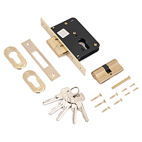 Апекс 95/60-G золото  Замок врезной  б/руч (28,7)