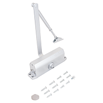 NOTEDO Доводчик дверной DC-120 легкий характер SILVER до 140 кг серебро (10)