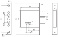 Рязань ЗВ 8-6/13 80600 Замок врезной б/руч (20) Рязань ЗВ 8-6/13 80600 Замок врезной б/руч (20)