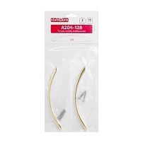 StahlBuro A204-128 2шт., SB матовое золото. Ручка-скоба мебельная (400,40)