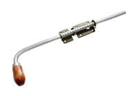 Засов Домарт с пружиной 500мм бронза антик d-16мм (5)