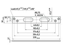 Ответная планка Балашиха 14.1.002 для ЗВ8 - 141.0.1/151.0.1/260.0.1/151.1.0/160.0.0 (10) Ответная планка Балашиха 14.1.002 для ЗВ8 - 141.0.1/151.0.1/260.0.1/151.1.0/160.0.0 (10)