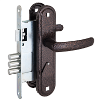 Омега Д-град ЗВ9.1-02 медь м/о 67 Замок врезной с/руч (10)