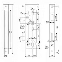Гардиан PROFI (ПРОФИ) 25.11.16 б/о без ц/м, м/о 92мм Замок врезной б/руч (15)