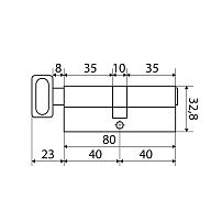 Стандарт MAX 80 (40х40В) SN 5кл мат.никель перф.ключ/верт. Цилиндровый механизм (60,10) Стандарт MAX 80 (40х40В) SN 5кл мат.никель перф.ключ/верт. Цилиндровый механизм (60,10)