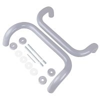 ЛДМ  Ручка офисная скоба 300х30 мм серебро RAL 9006 Ручка-скоба (4)