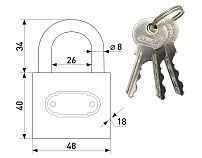 Soller 365-1 (50мм) Замок навесной (60,6!!!)