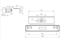Защелка балконная магнитная для пластиковых дверей (100,5!!!) 