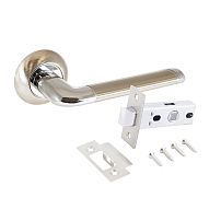 АЛЛЮР АРТ "ПОЛО" SN/CP+L45-8 SN (1582/S45) мат.никель/хром Комплект ручка и защелка (20) АЛЛЮР АРТ "ПОЛО" SN/CP+L45-8 SN (1582/S45) мат.никель/хром Комплект ручка и защелка (20)