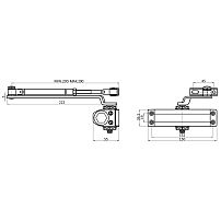 СТАНДАРТ Доводчик дверной MAX ДД 132/2-3 А-C (до 80 кг) коричн.RAL8017, морозостойкий(10) СТАНДАРТ Доводчик дверной MAX ДД 132/2-3 А-C (до 80 кг) коричн.RAL8017, морозостойкий(10)