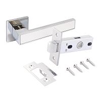 АЛЛЮР АРТ "ЛАНА" CP/W+L45-8 CP (86211/S45) хром/белый Комплект ручка и защелка (20) АЛЛЮР АРТ "ЛАНА" CP/W+L45-8 CP (86211/S45) хром/белый Комплект ручка и защелка (20)