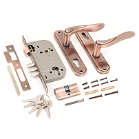 АЛЛЮР 102/3 AС ст.медь Замок врезной с/руч  (12)