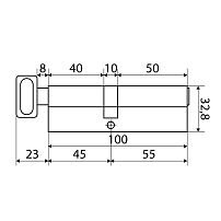Стандарт MAX 100 (55х45В) SN 5кл мат.никель перф.ключ/верт. Цилиндровый механизм (60,10) Стандарт MAX 100 (55х45В) SN 5кл мат.никель перф.ключ/верт. Цилиндровый механизм (60,10)