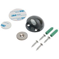 СТАНДАРТ 610+3М BL матовый черный СКОТЧ ограничитель дверной ЕВРОПАКЕТ (240,30) (210,35) СТАНДАРТ 610+3М BL матовый черный СКОТЧ ограничитель дверной ЕВРОПАКЕТ (240,30) (210,35)