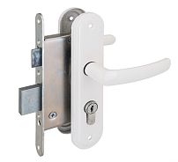 Д-град Зенит ЗВ4-3.08 белый м/о 55 Замок врезной с/руч (15)