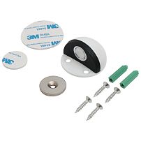 СТАНДАРТ 610+3М WW матовый белый СКОТЧ ограничитель дверной ЕВРОПАКЕТ (240,30)